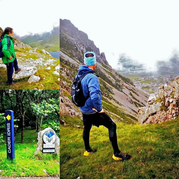 Walkers on Cadair Idris - One of Wales beautiful mountains