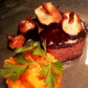 Fillet of Welsh Black with Shitake mushrooms